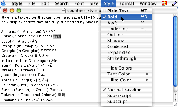 python editor for mac which supports unicode