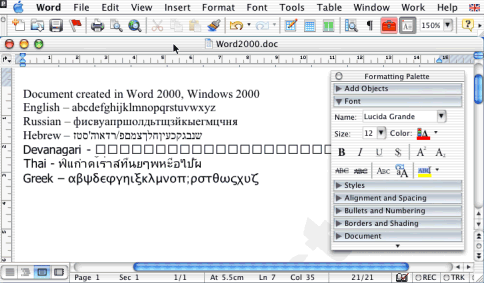 word processor program for mac